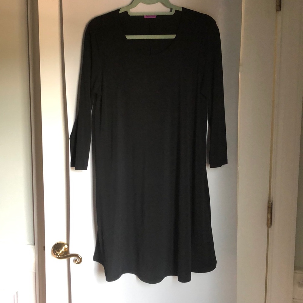 Long sleeve Black Tunic Dress